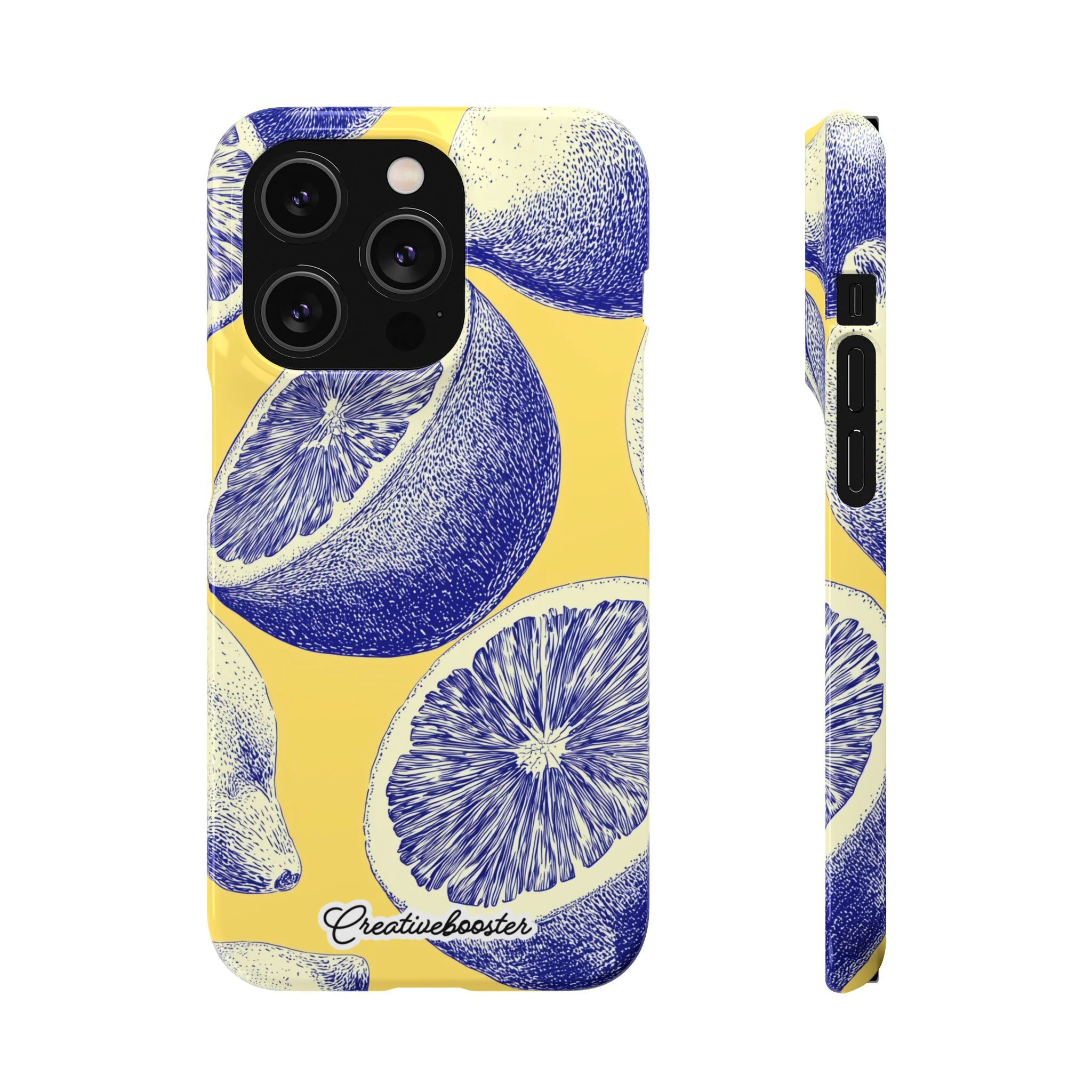 Indigo Citrus - Slim Phone Case - Image 37