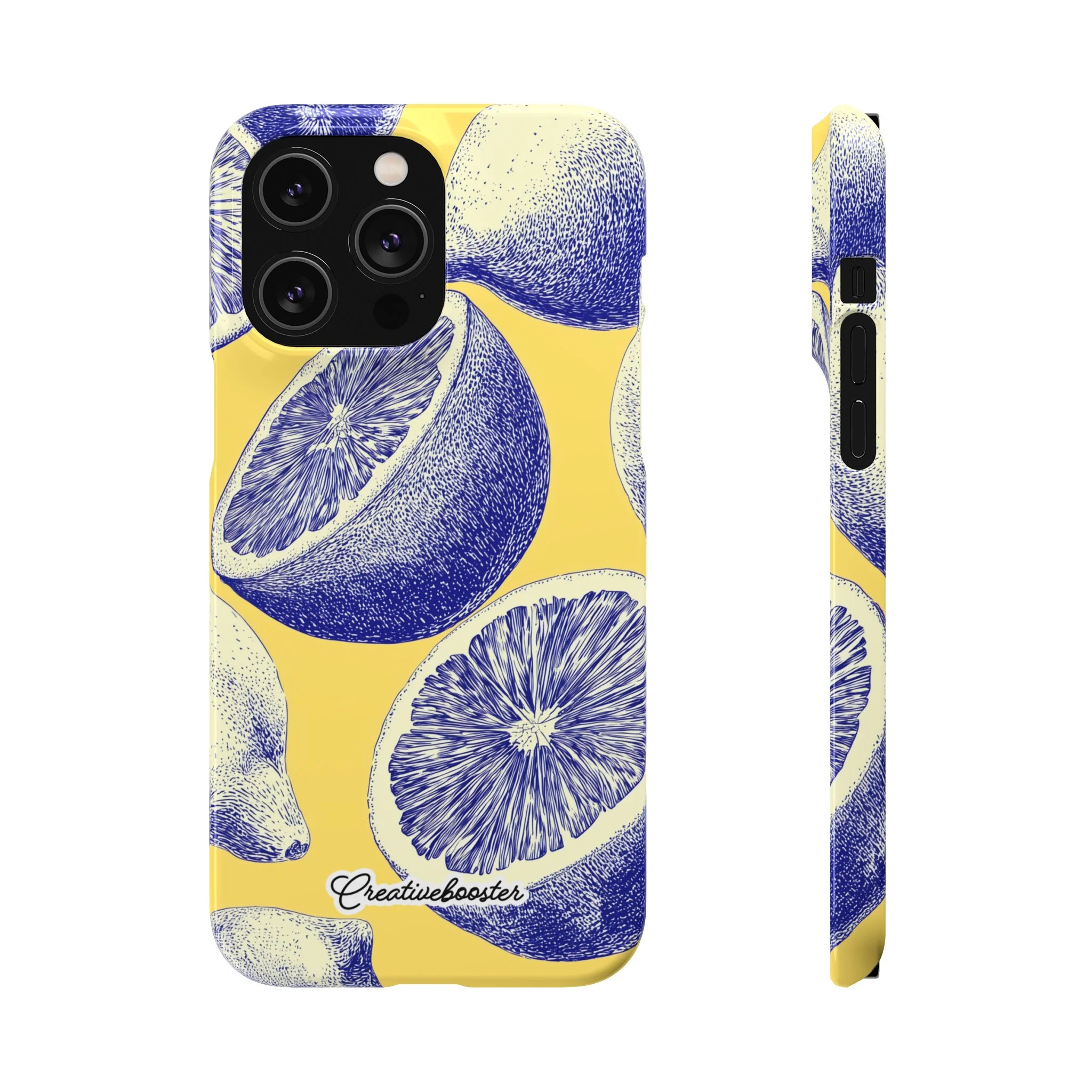 Indigo Citrus - Slim Phone Case - Image 39