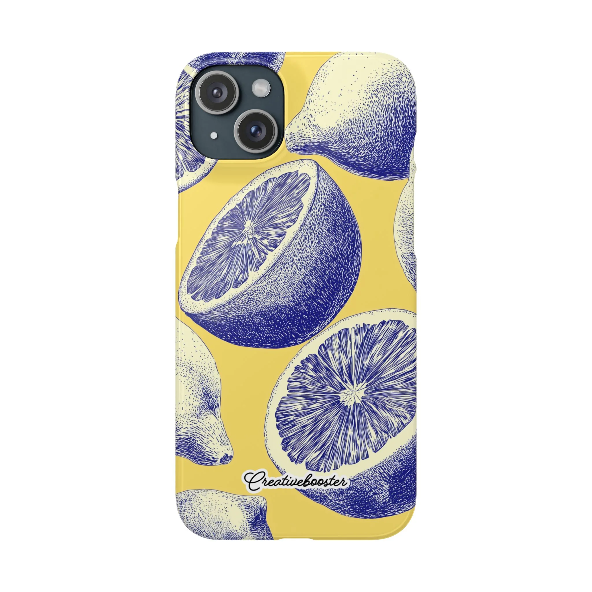 Indigo Citrus - Slim Phone Case - Image 45