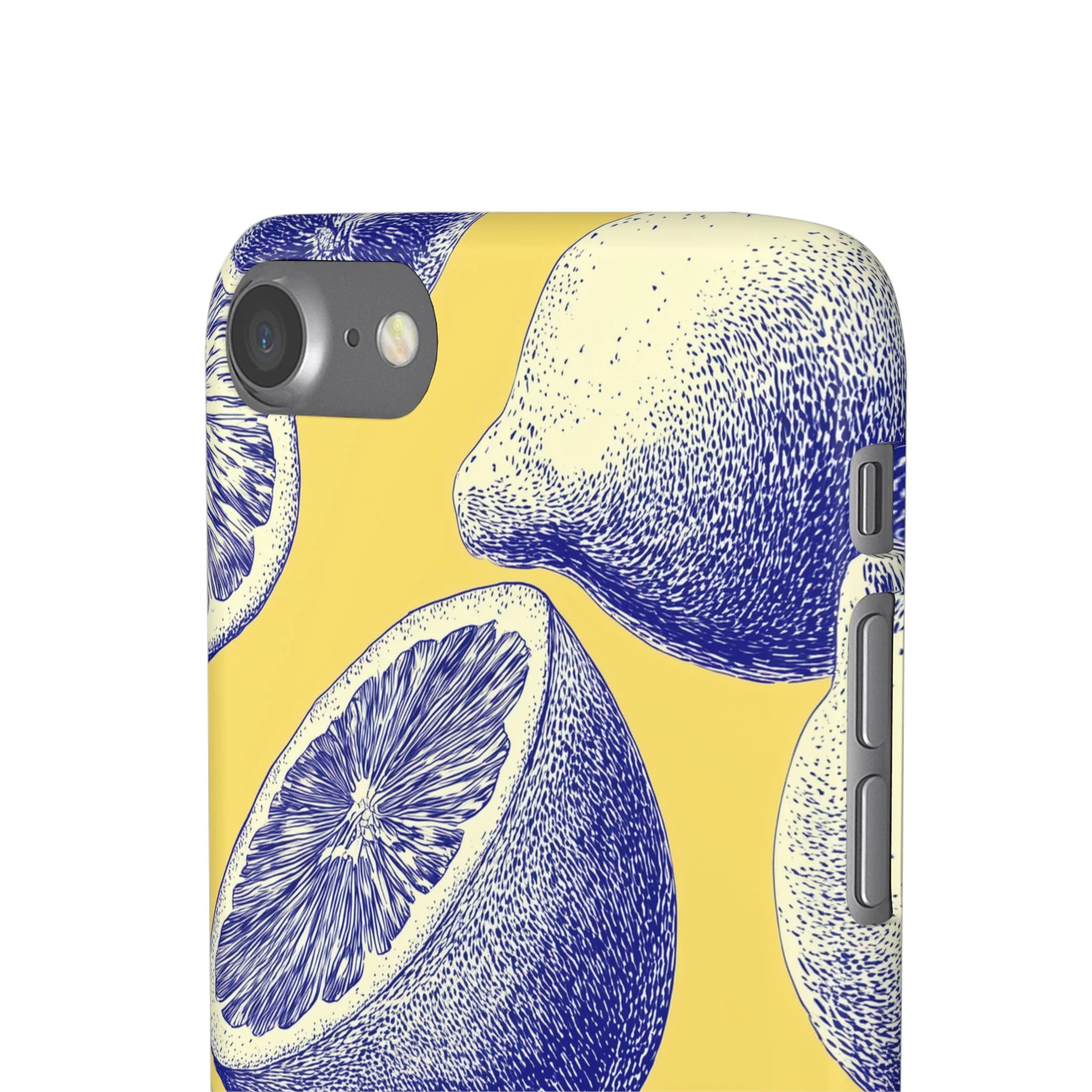 Indigo Citrus - Slim Phone Case - Image 57