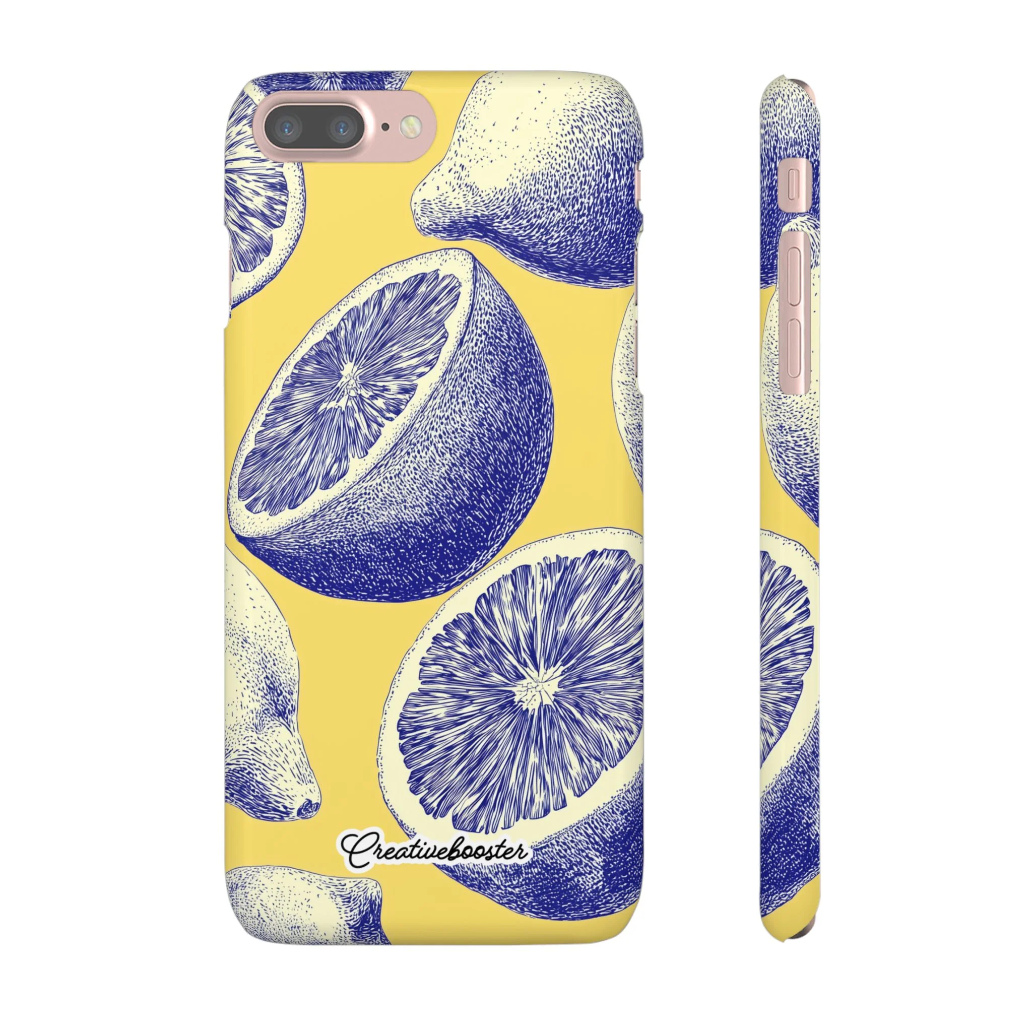 Indigo Citrus - Slim Phone Case - Image 6