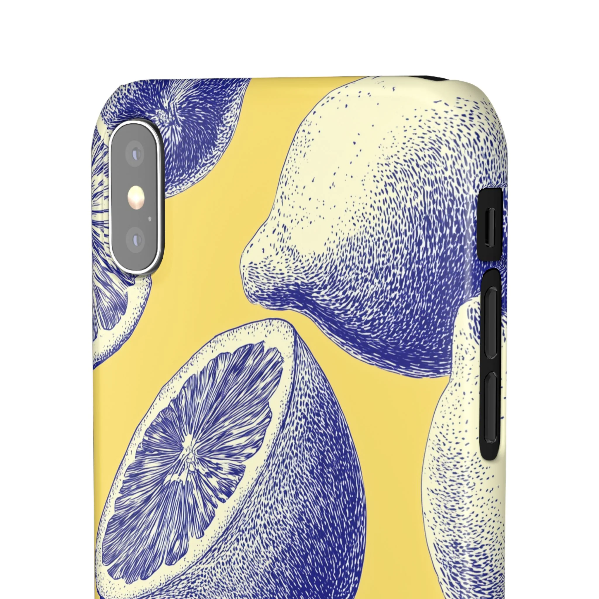 Indigo Citrus - Slim Phone Case - Image 61