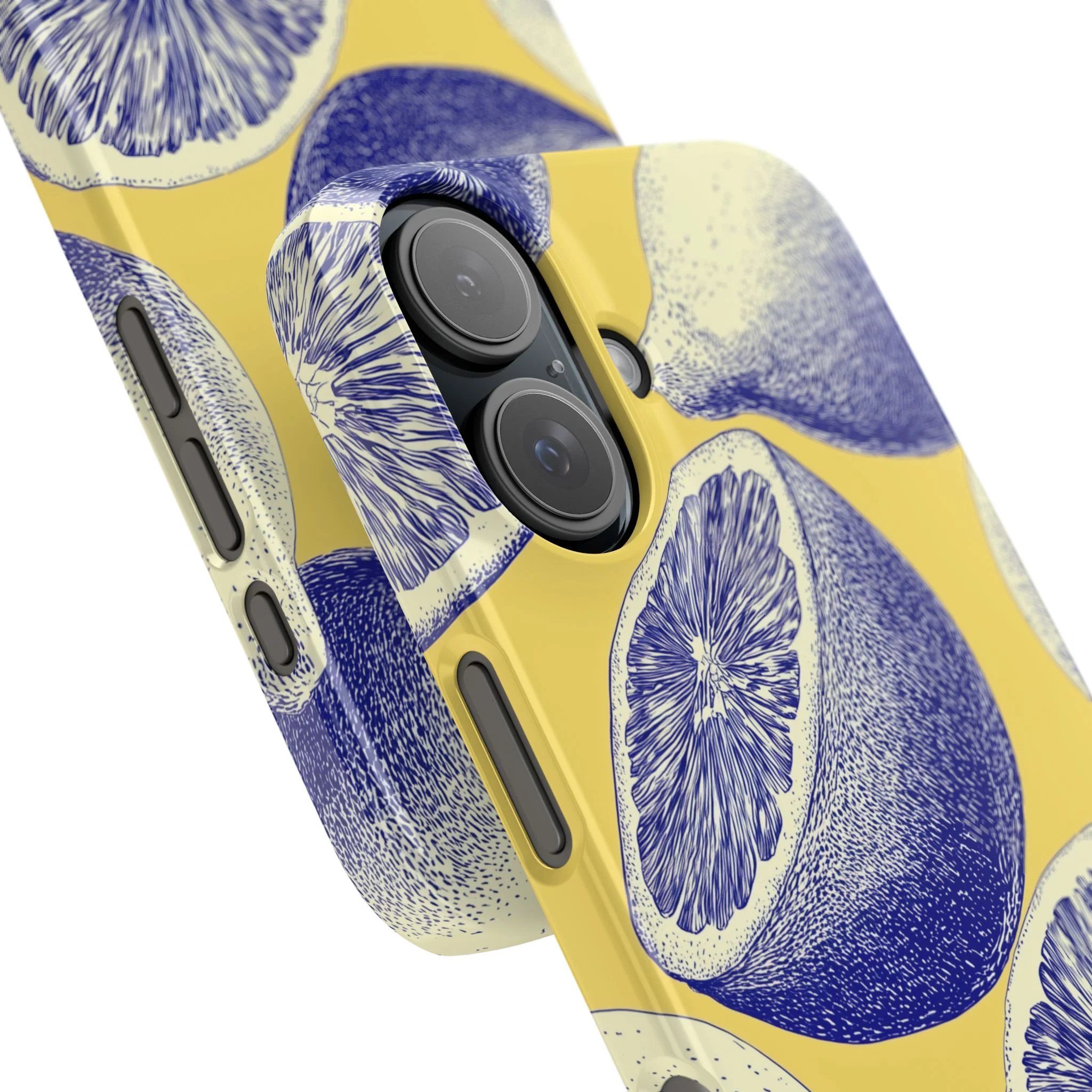 Indigo Citrus - Slim Phone Case - Image 92