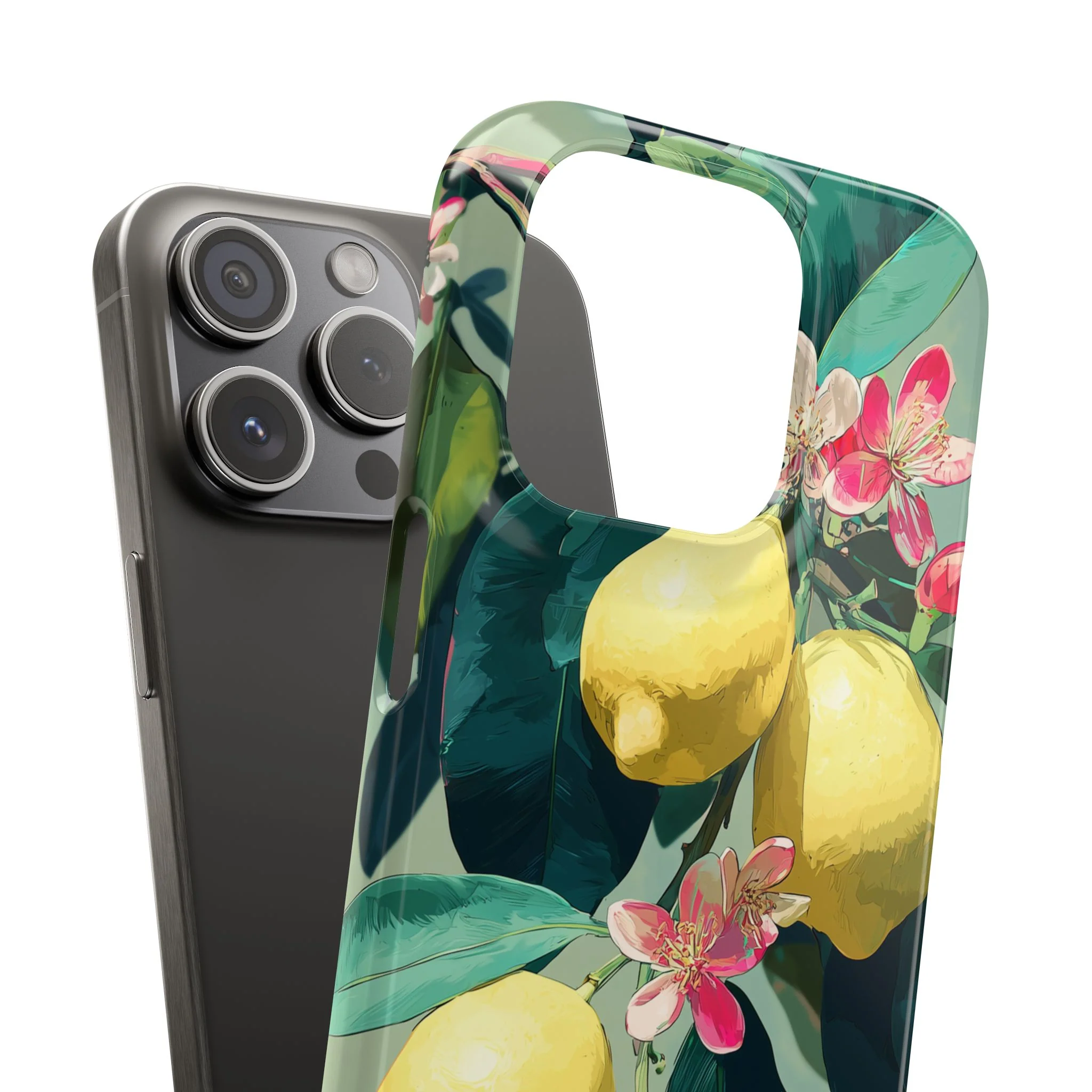 Lemon Bloom - Slim Phone Case - Image 102