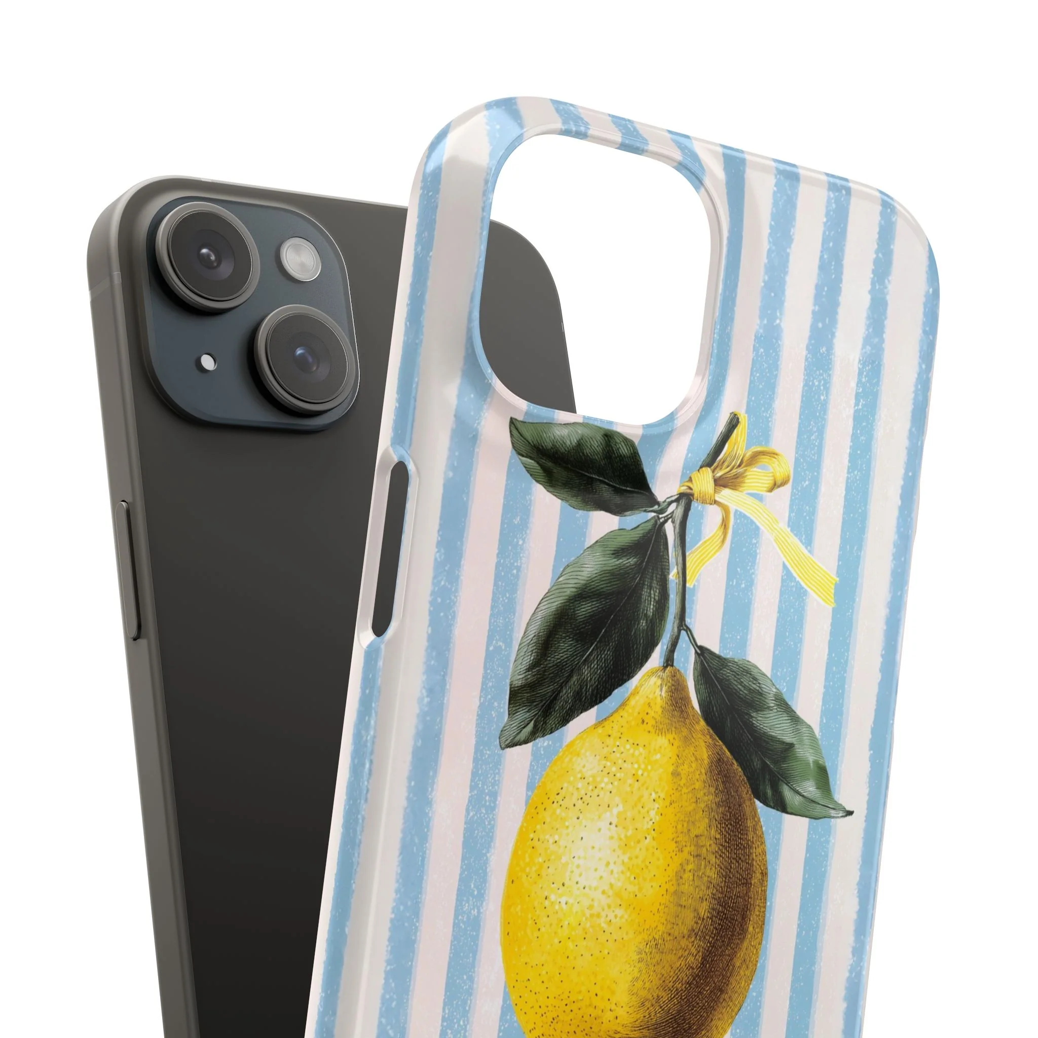 Ribbon Lemon - Slim Phone Case - Image 100